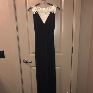Black Maxi with Beautiful Lace Back